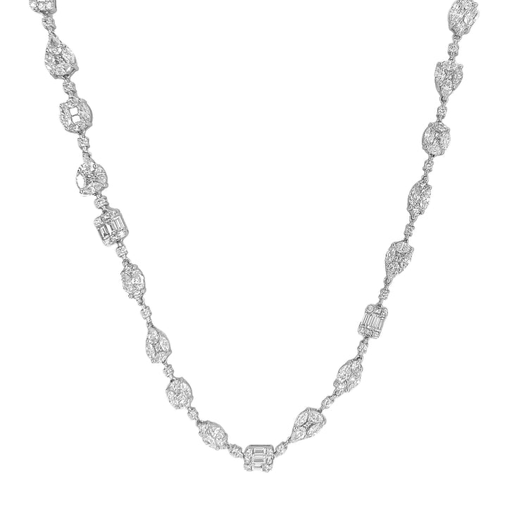 18kt White Gold Diamond Necklace