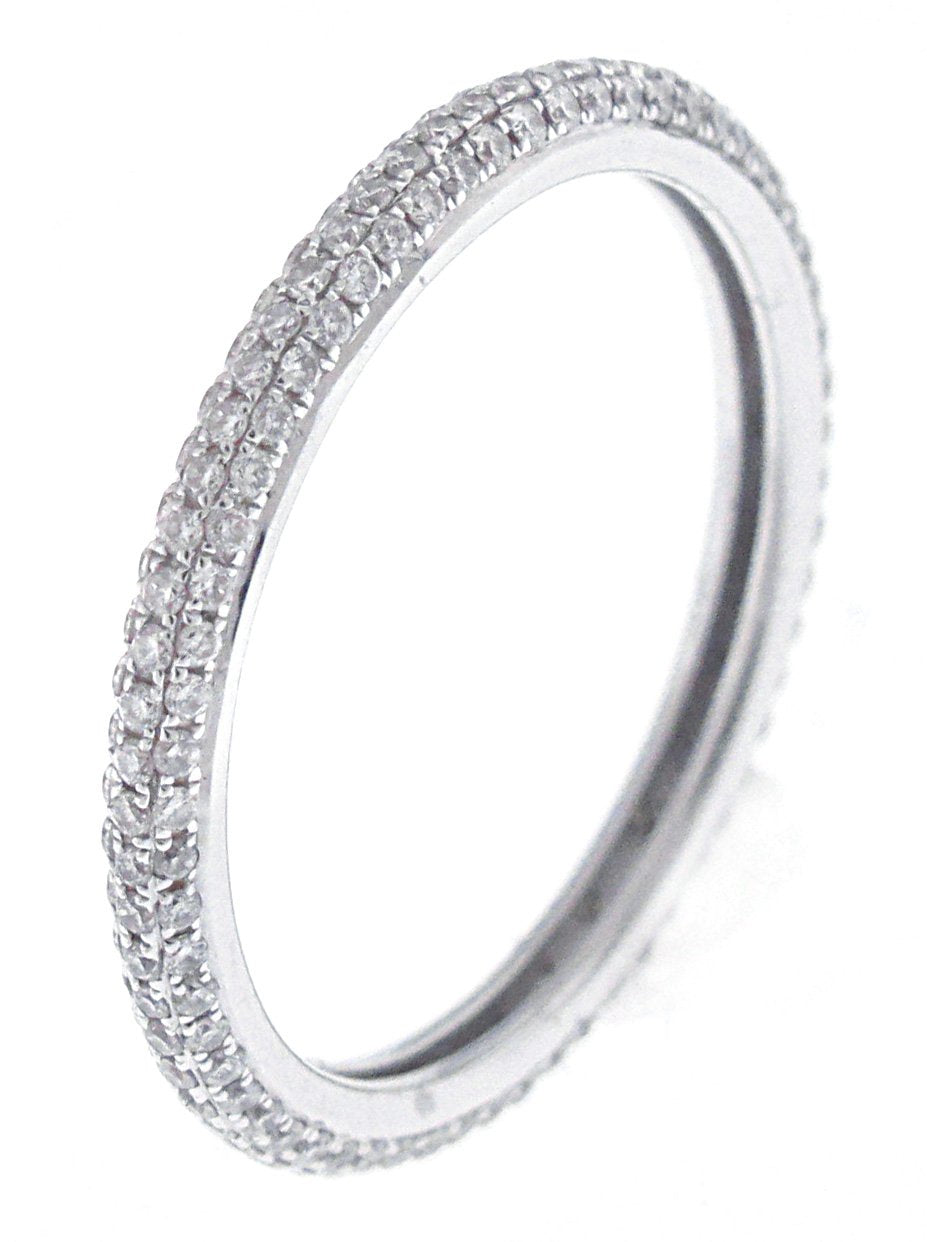 18kt White Gold Diamond Eternity Band