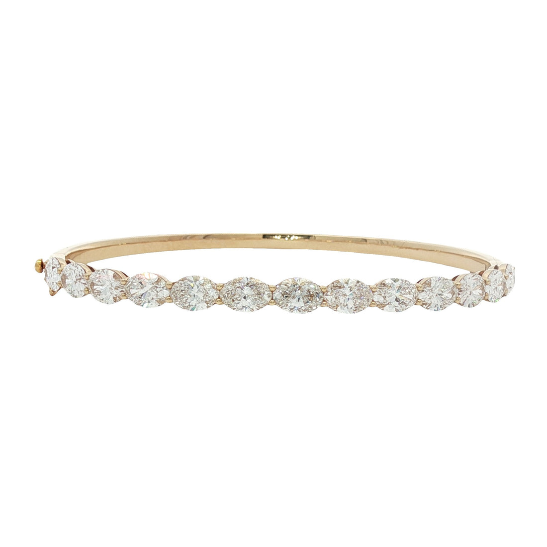 14kt Yellow Gold Lab Diamond Bangle