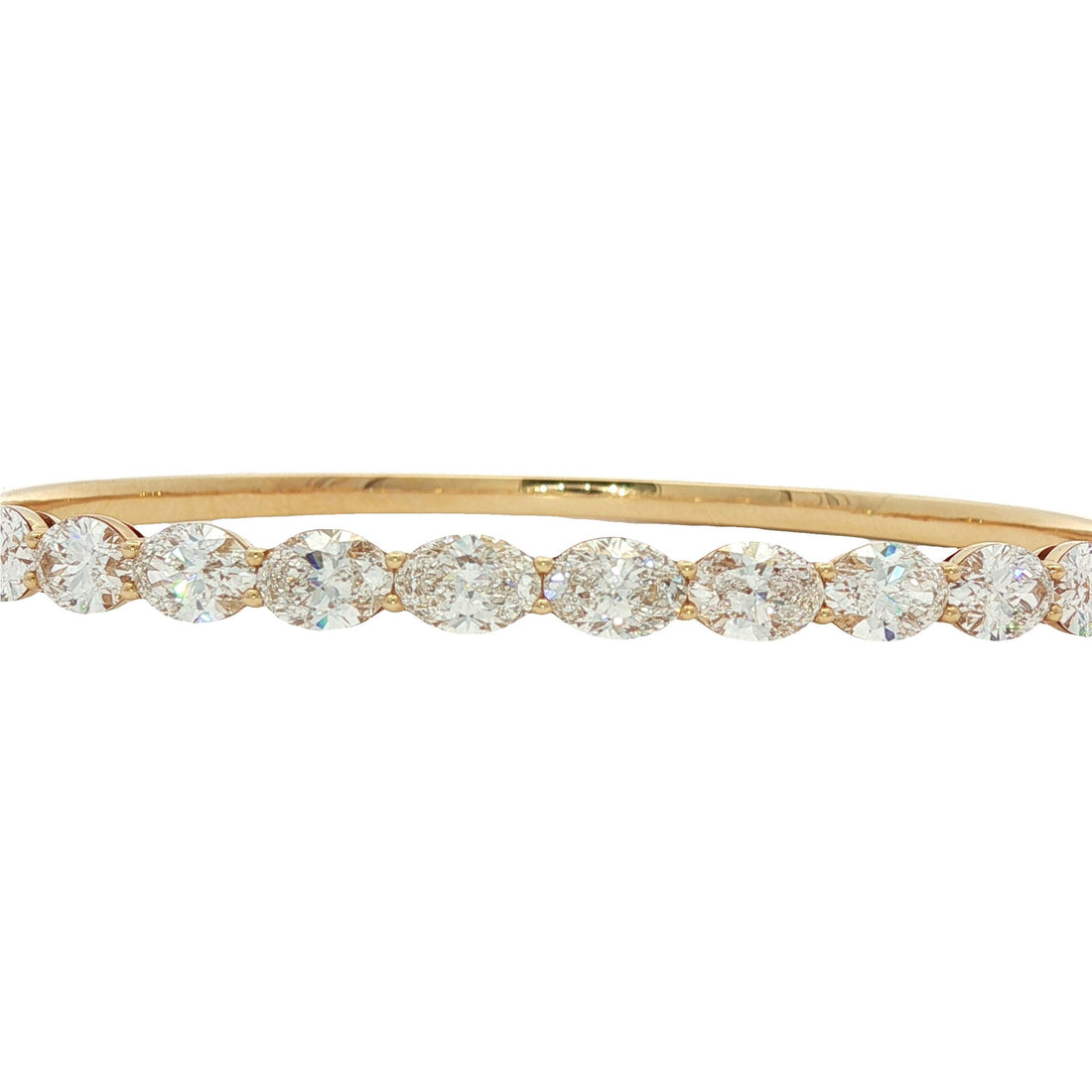 14kt Yellow Gold Lab Diamond Bangle