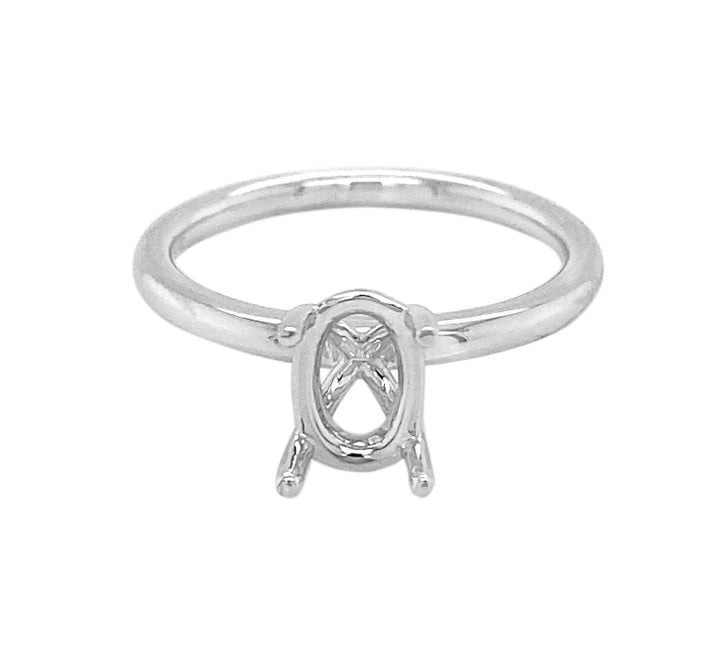 18kt White Gold Semi Mount