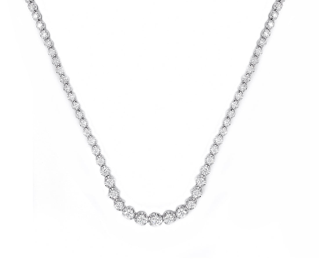 18kt White Gold Diamond Necklace