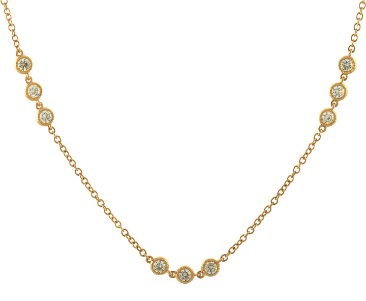 18kt Yellow Gold Diamonds-by-the-inch Necklace