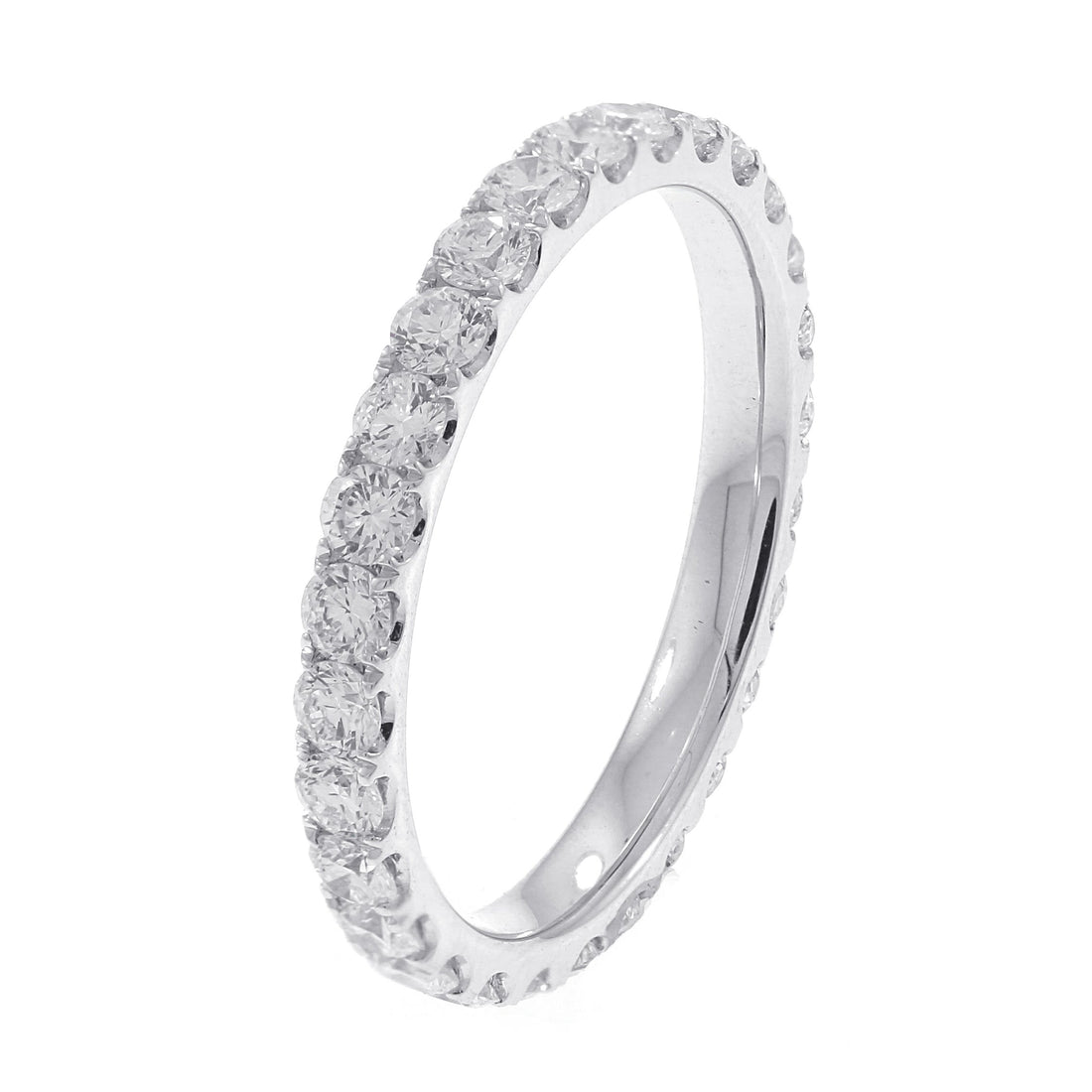 18kt White Gold Diamond Eternity Band