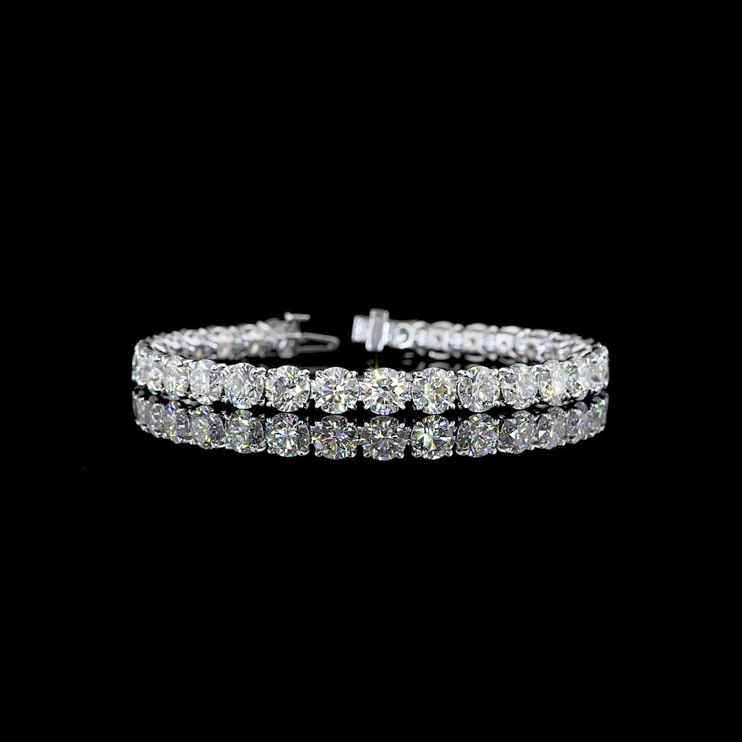 14kt White Gold Lab Diamond Tennis Bracelet