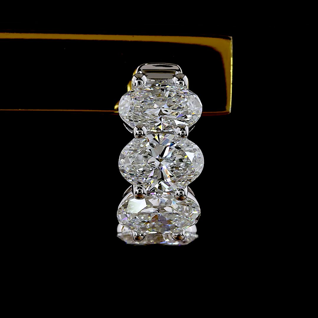 14kt White Gold Lab Diamond Earring