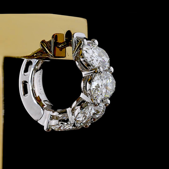 14kt White Gold Lab Diamond Earring