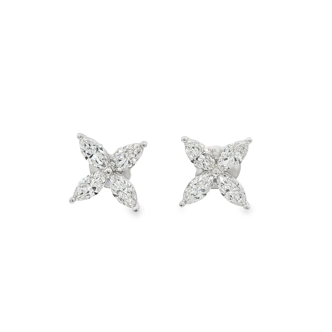 18kt White Gold Lab Diamond Earrings