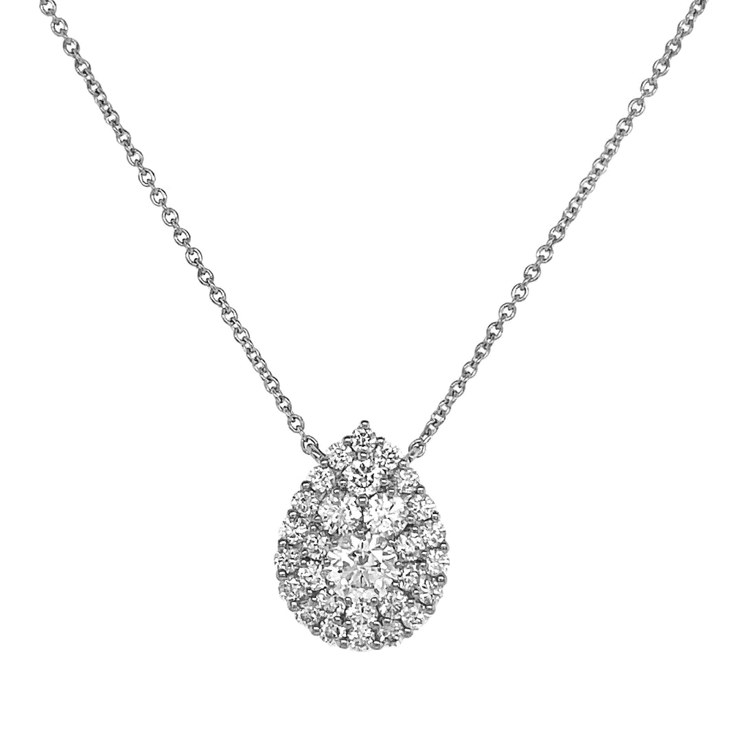 18kt White Gold Diamond Pendant