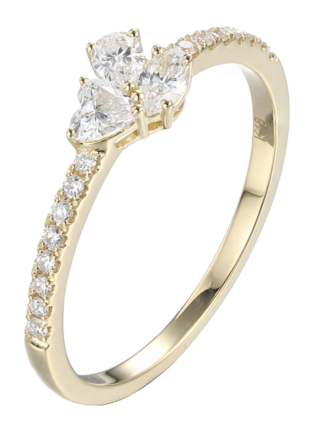 18kt Yellow Gold Diamond Ring