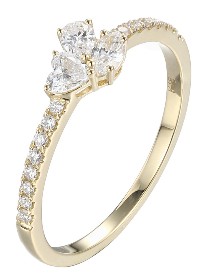 18kt Yellow Gold Diamond Ring