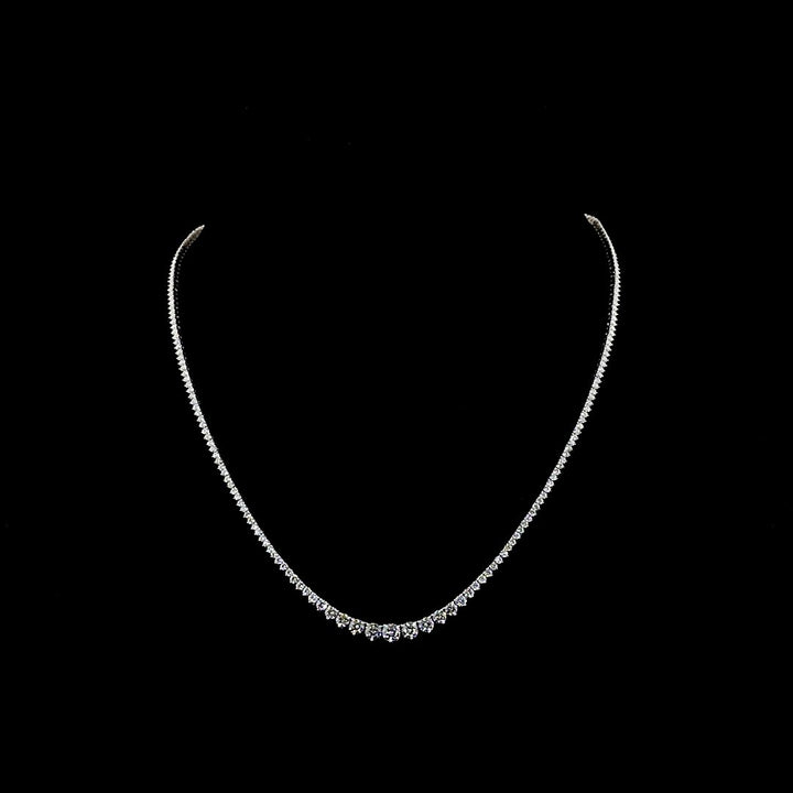 14kt White Gold Lab Diamond Tennis Necklace
