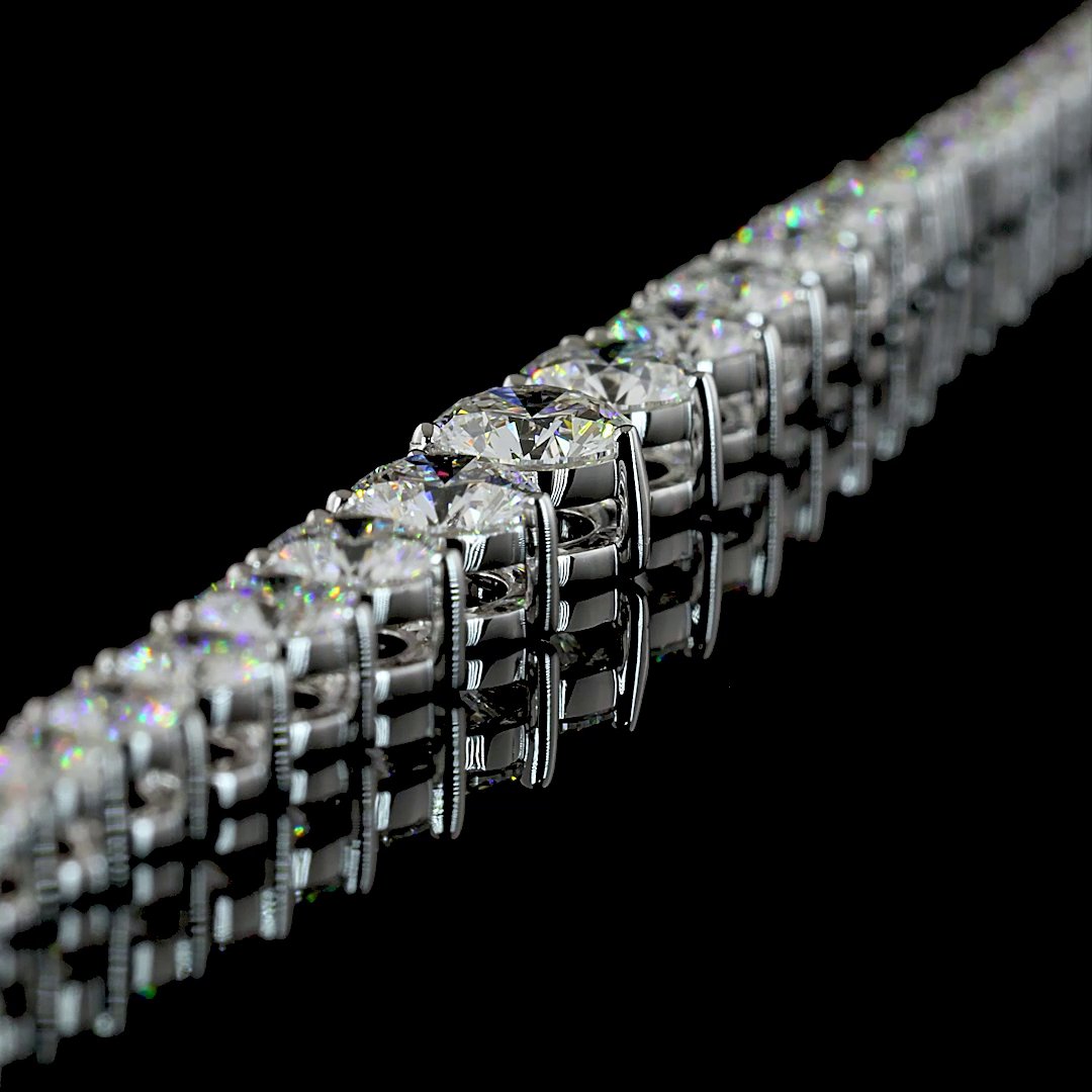 14kt White Gold Lab Diamond Tennis Necklace
