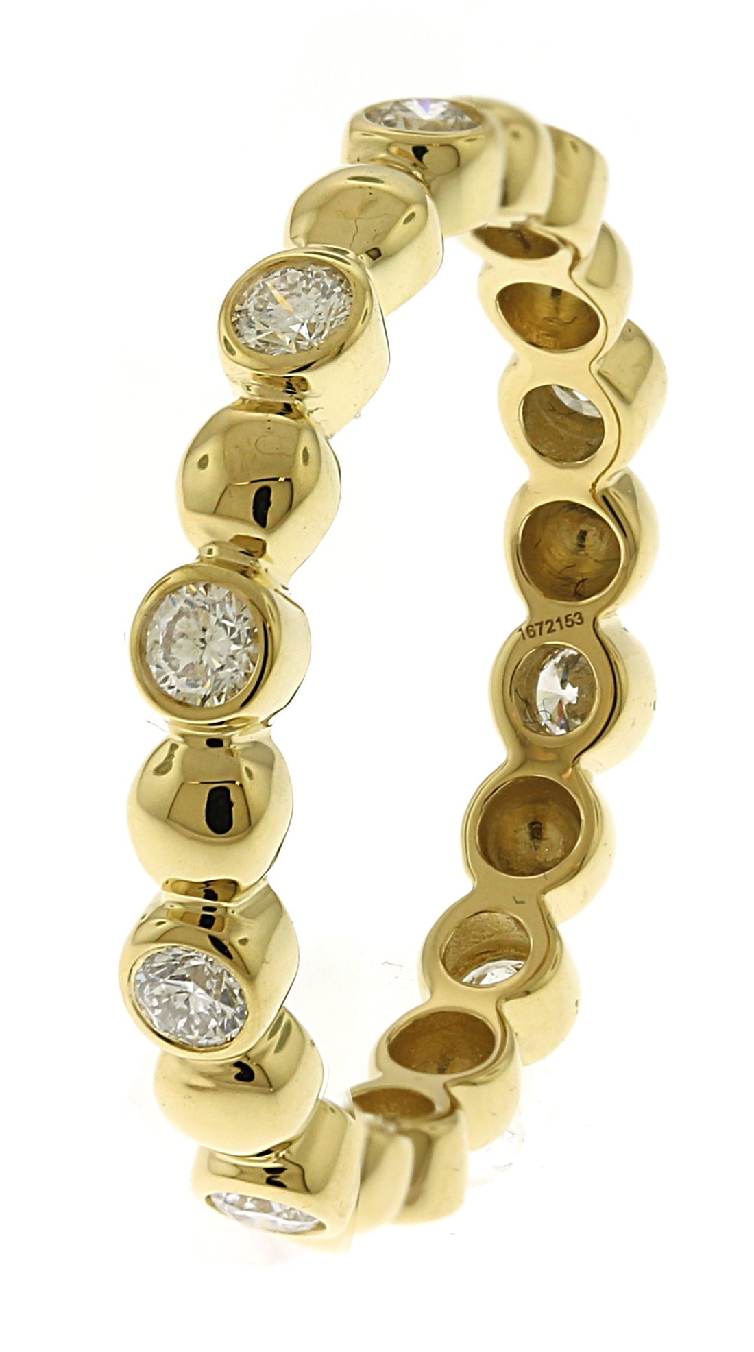18kt Yellow Gold Diamond Band