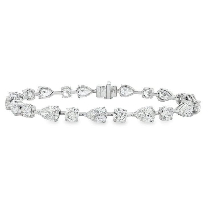 14kt White Gold Lab Diamond Tennis Bracelet