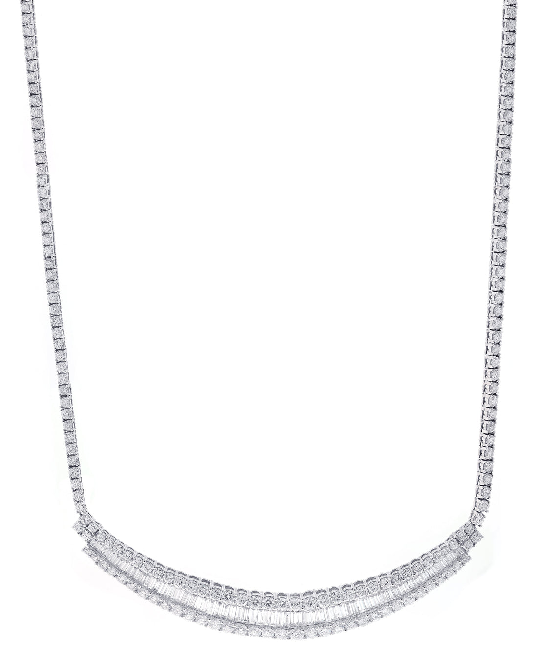18kt White Gold  Diamond Necklace