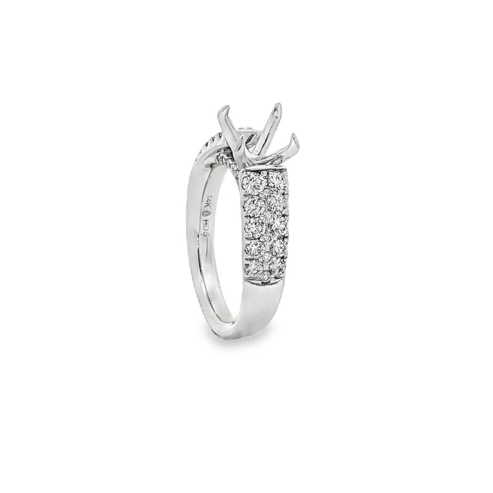 14kt White Gold Lab Diamond Semi-Mount