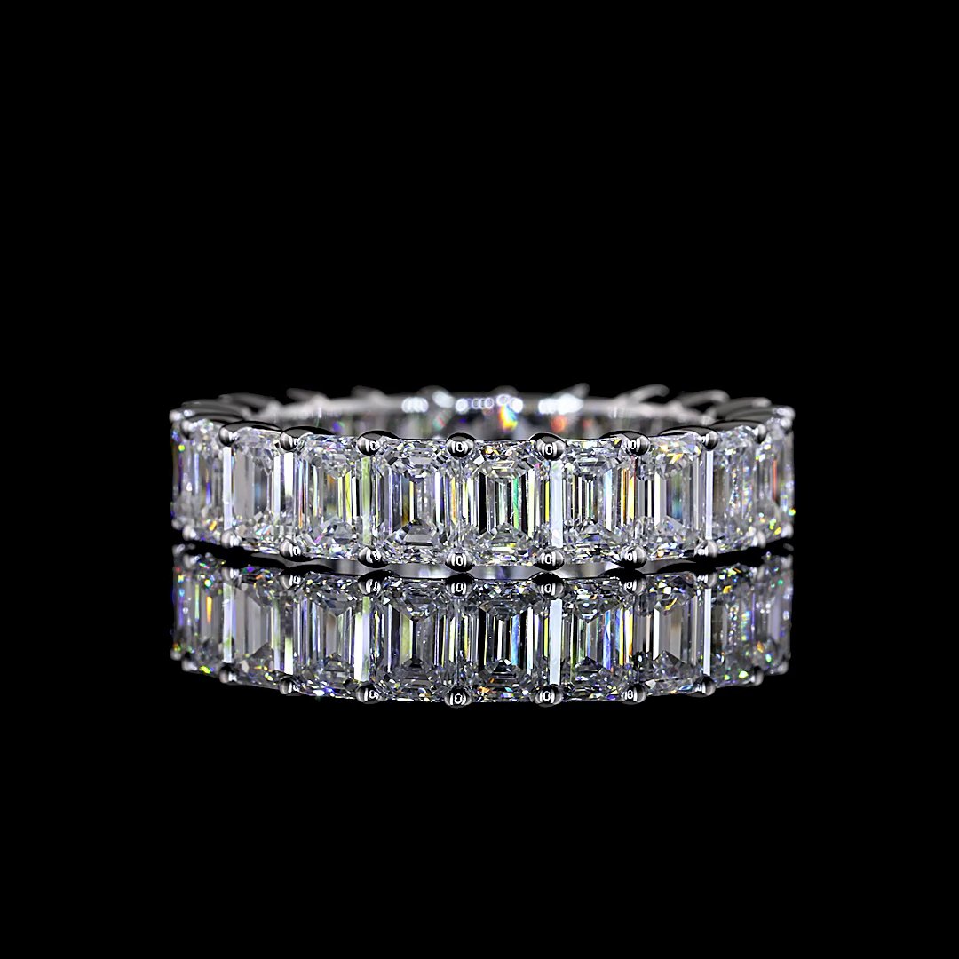 14kt White Gold Lab Diamond Eternity Band