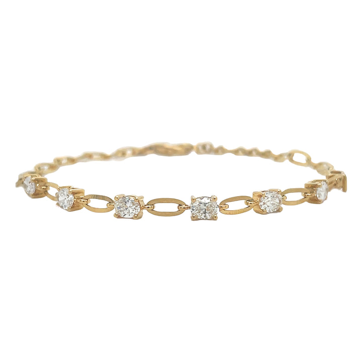 18kt Yellow Gold Diamond Bracelet