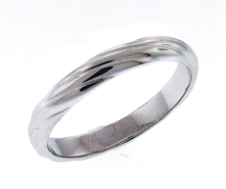 18kt White Gold Men's Wedding Band