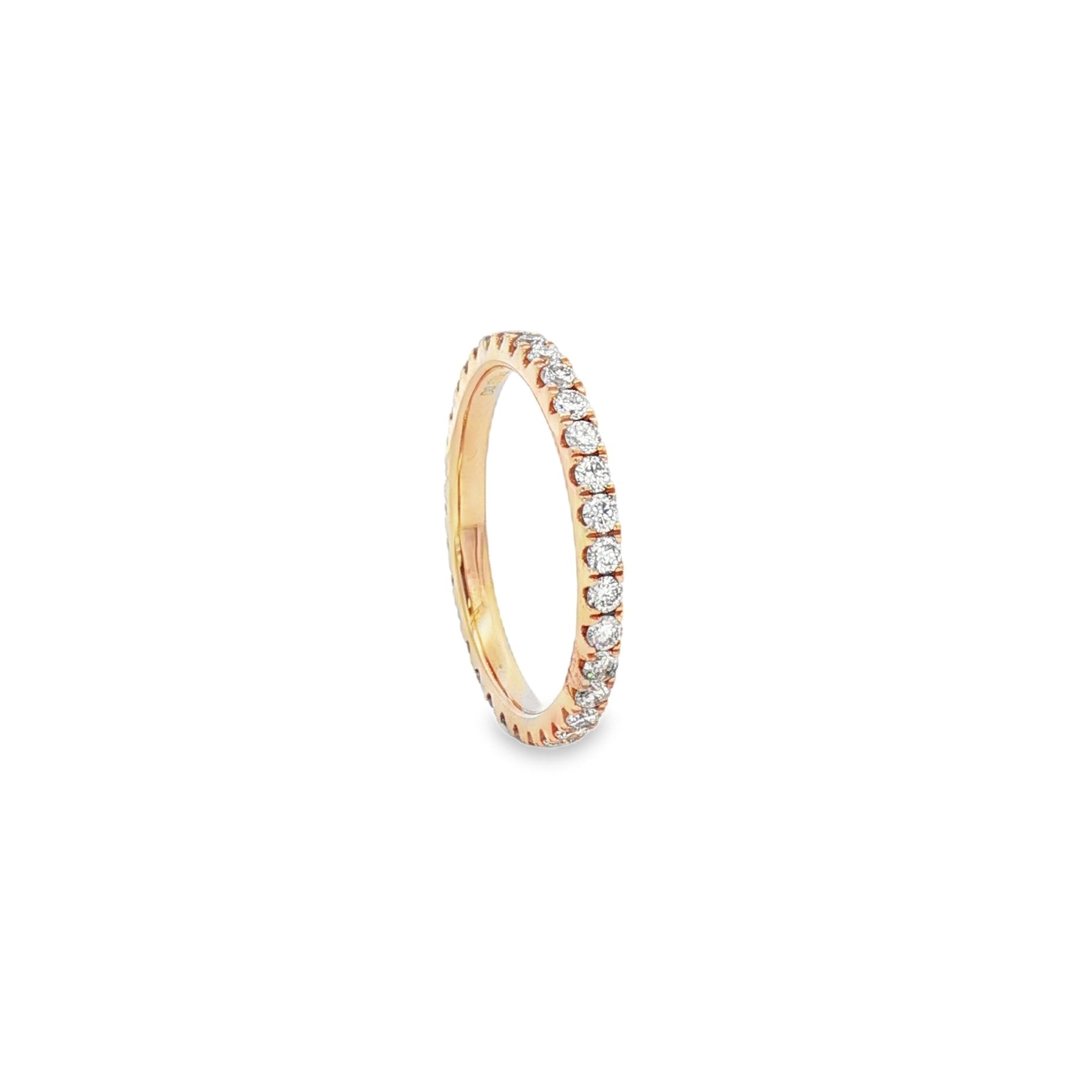 18kt Rose Gold Diamond Eternity Band