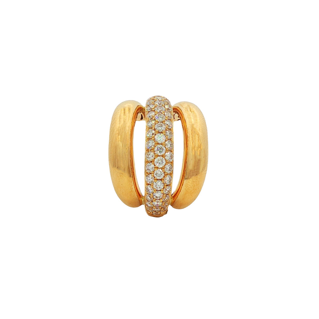 18kt Yellow Gold Diamond Cuff Earring