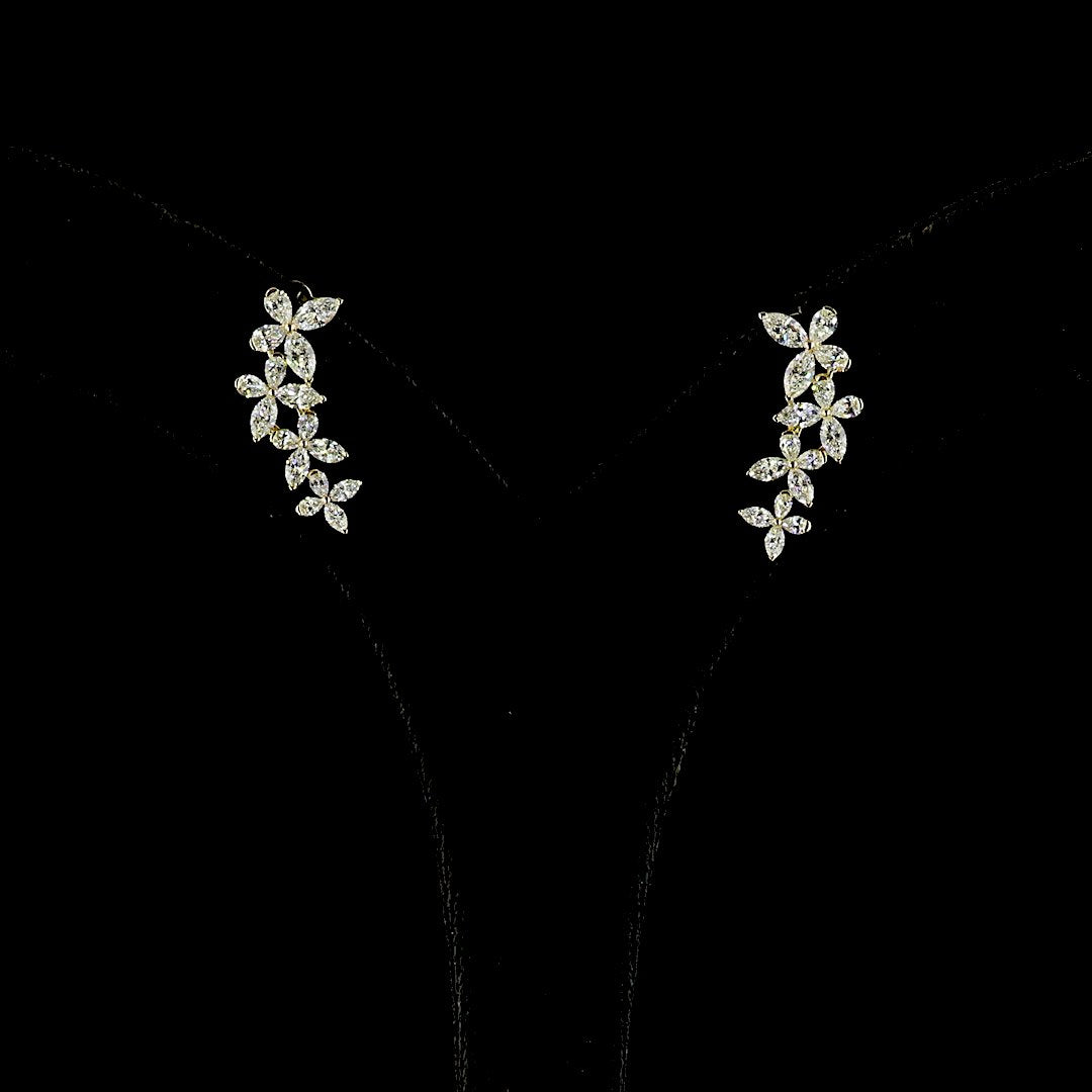 14kt Yellow Gold Lab Diamond Earrings