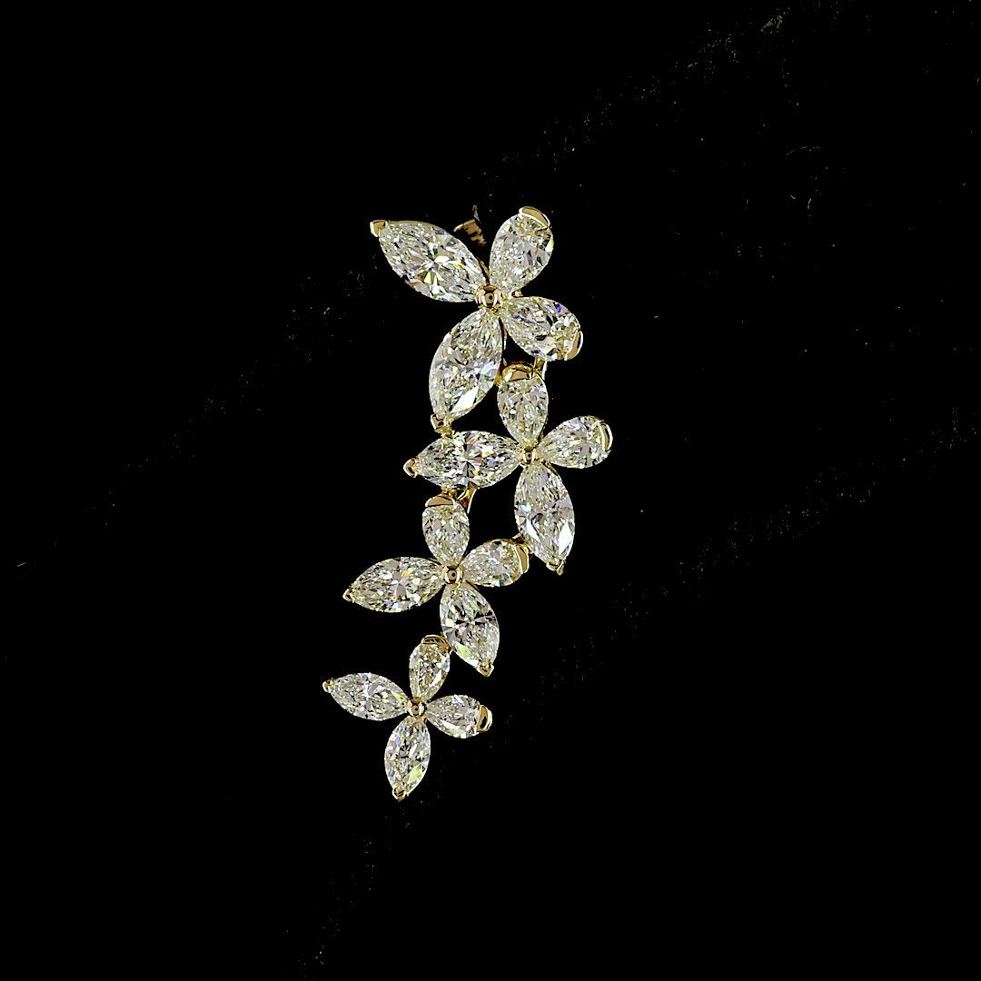 14kt Yellow Gold Lab Diamond Earrings