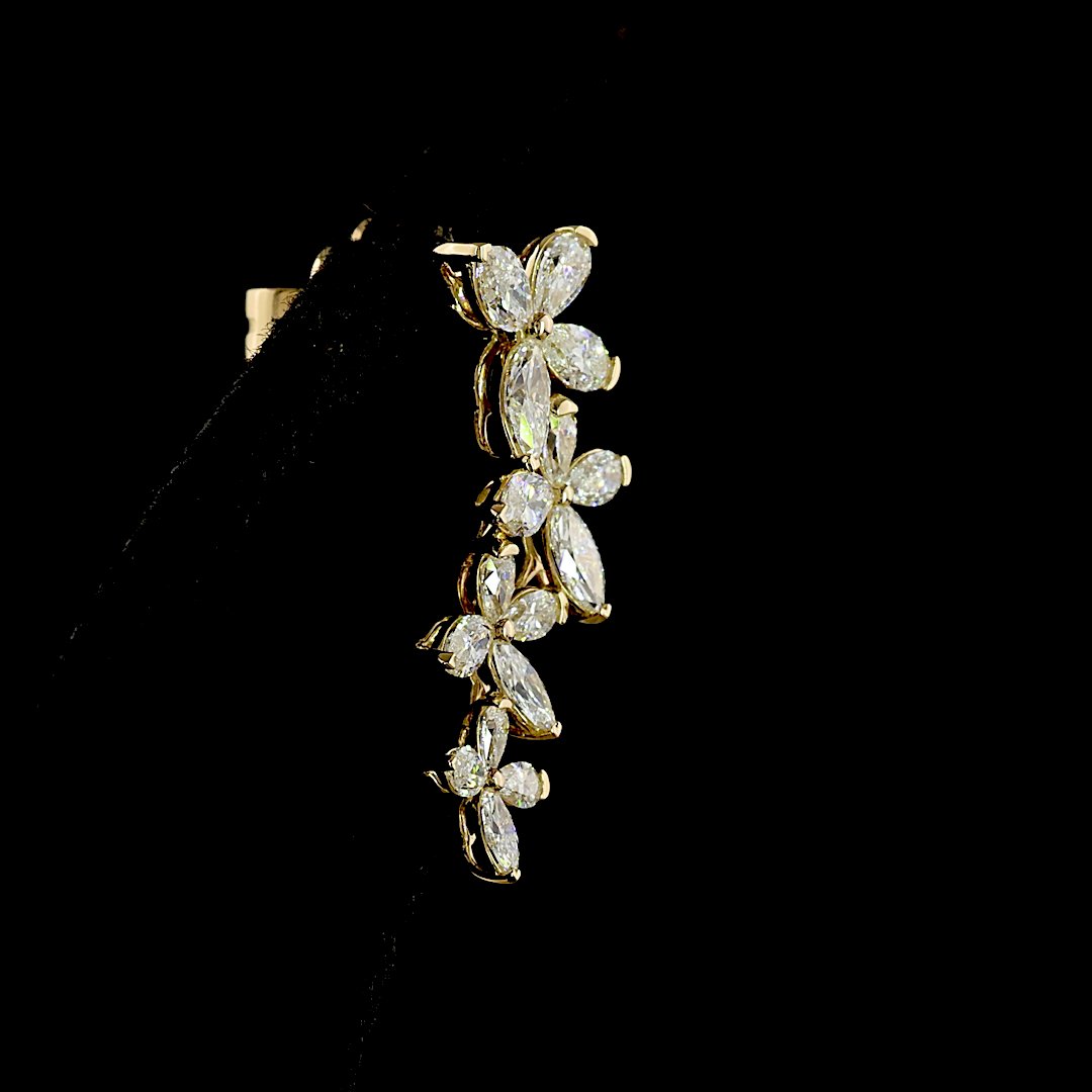 14kt Yellow Gold Lab Diamond Earrings