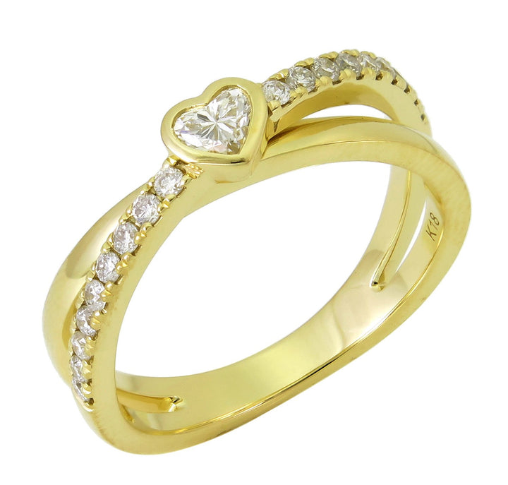 18kt Yellow Gold Diamond Ring