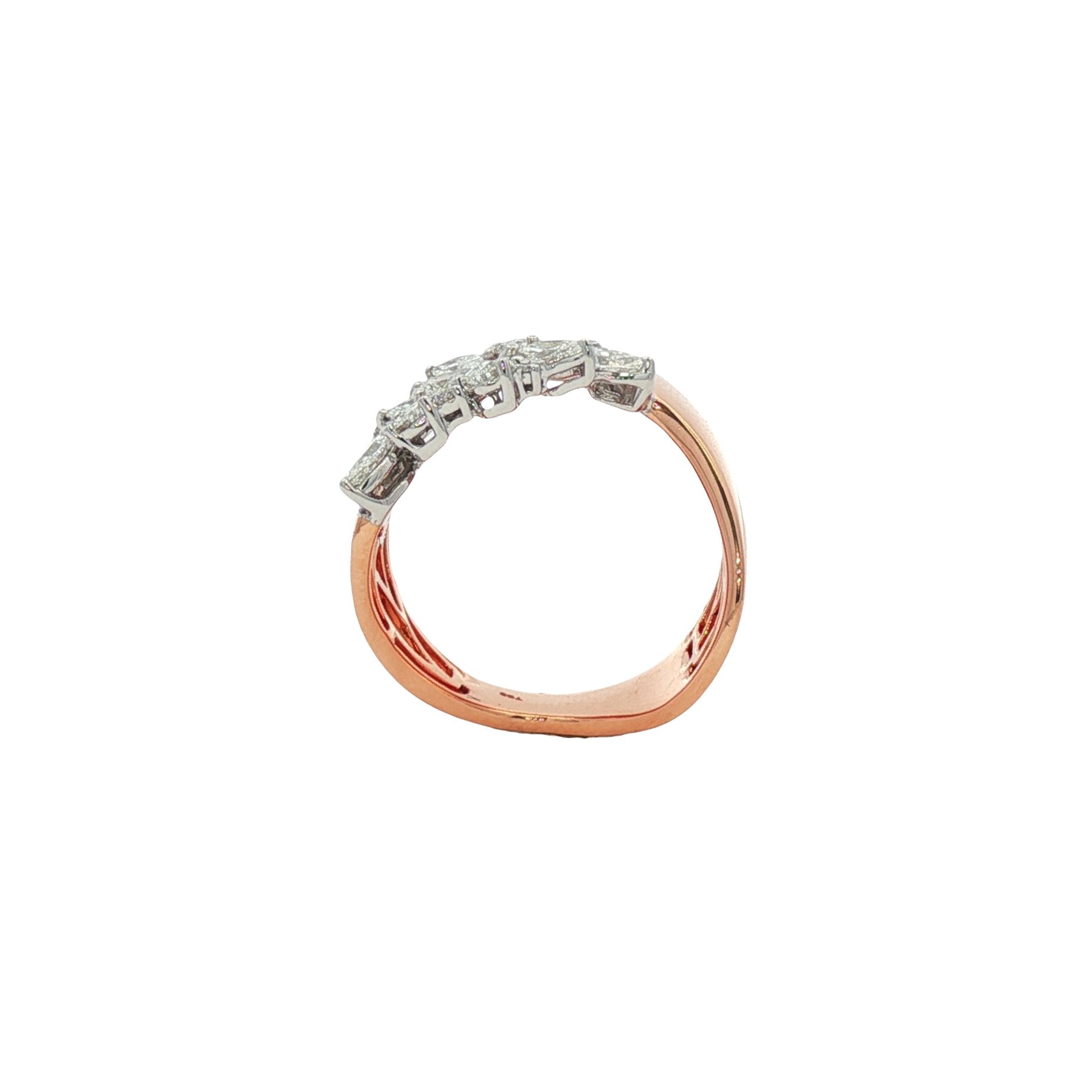 18kt Rose Gold Diamond Ring