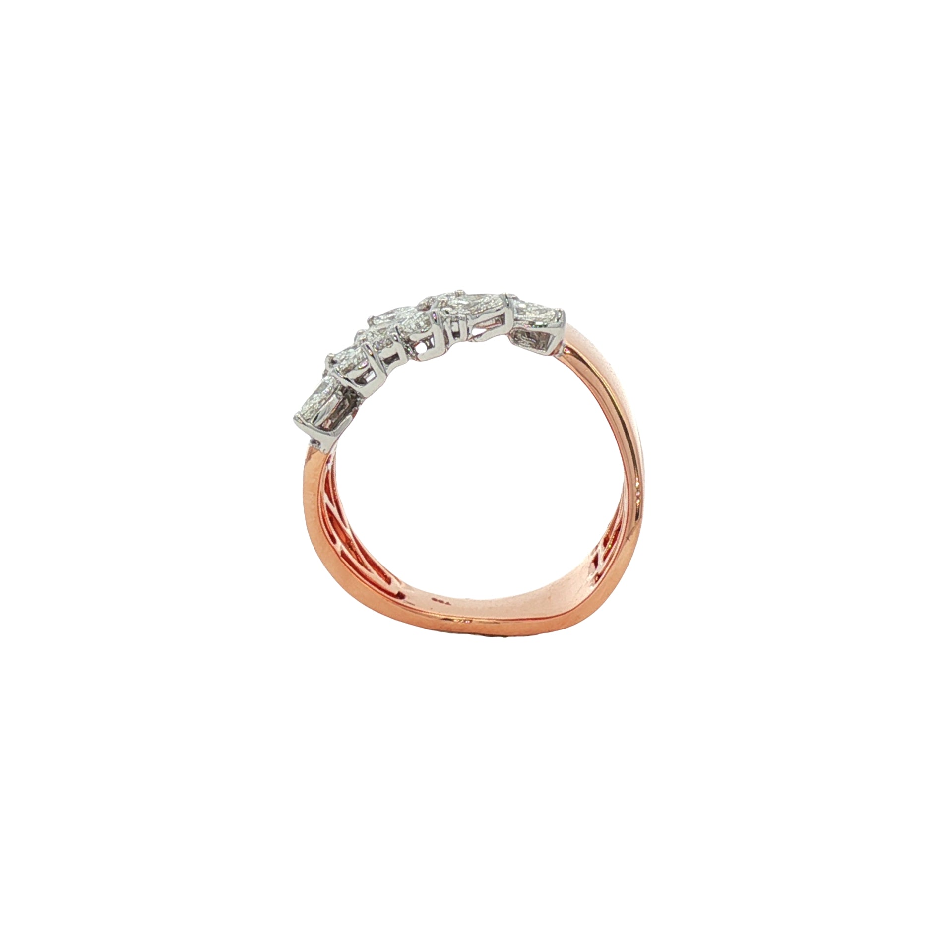 18kt Rose Gold Diamond Ring