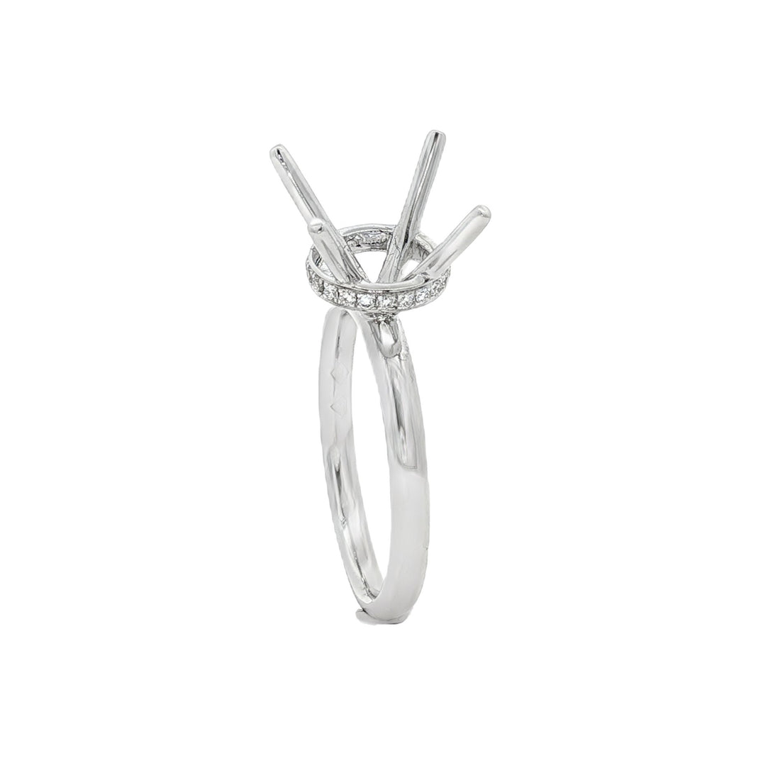 18kt White Gold Diamond Semi-Mount