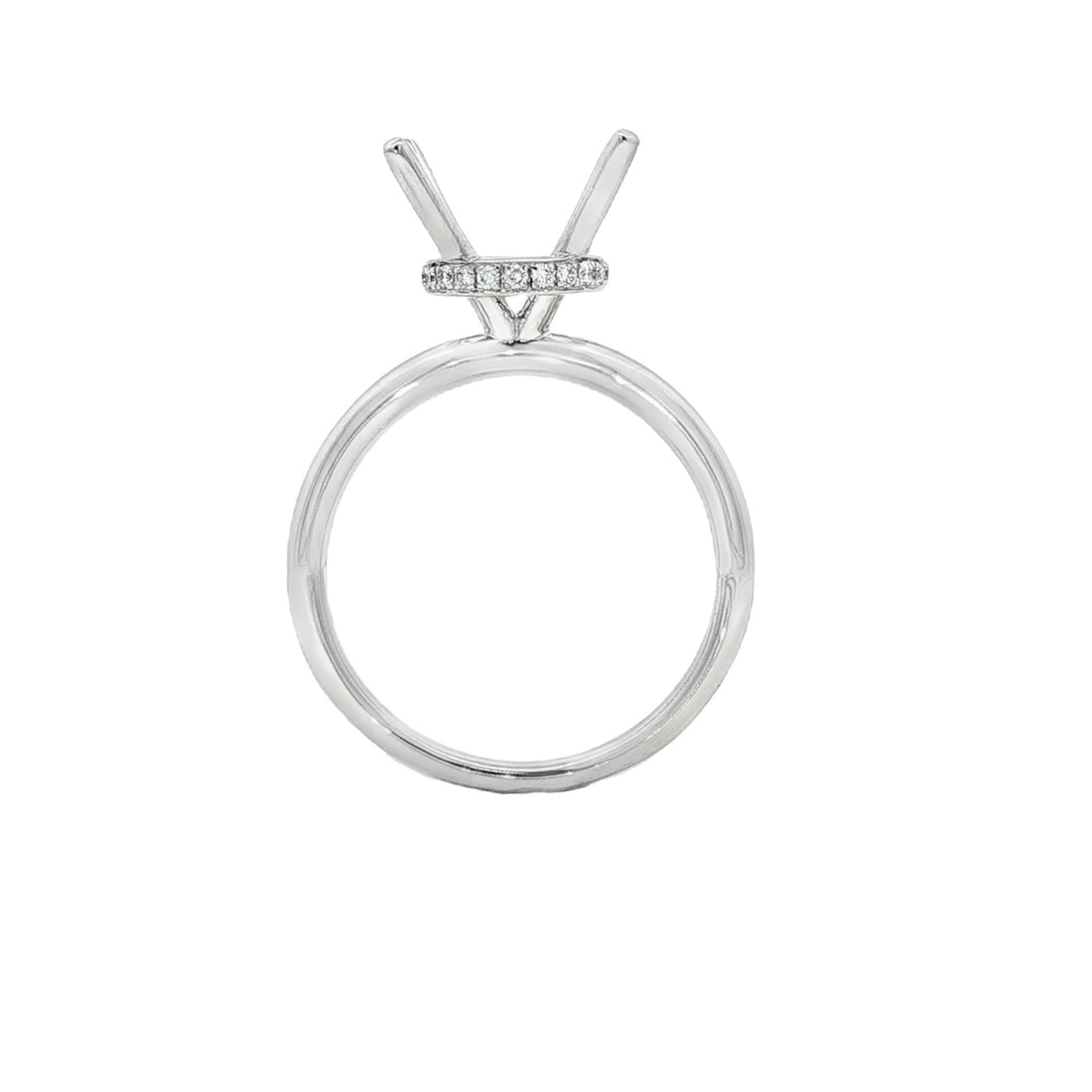 18kt White Gold Diamond Semi-Mount