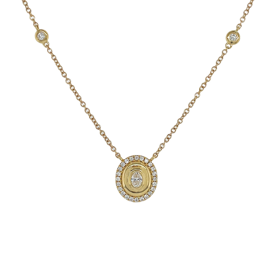 18kt Yellow Gold Diamond Pendant