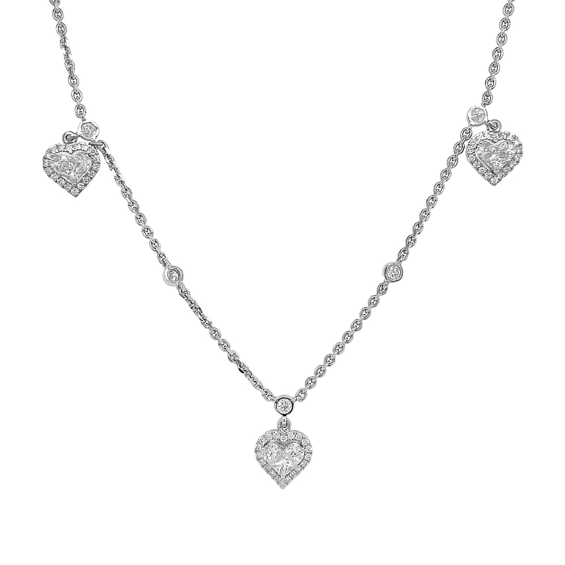 18kt White Gold Diamond Necklace