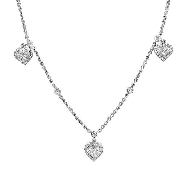 18kt White Gold Diamond Necklace