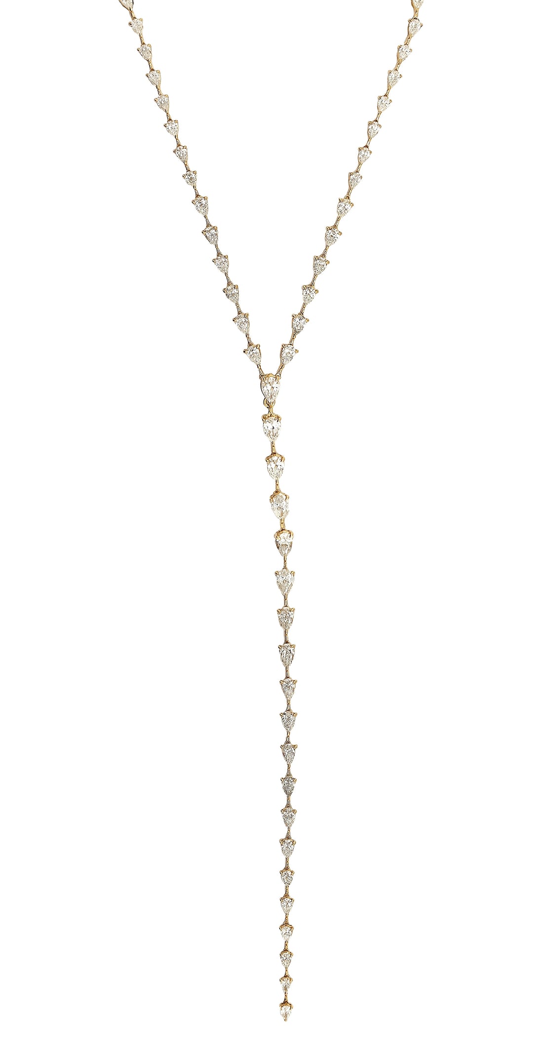 18kt Yellow Gold Diamond Necklace