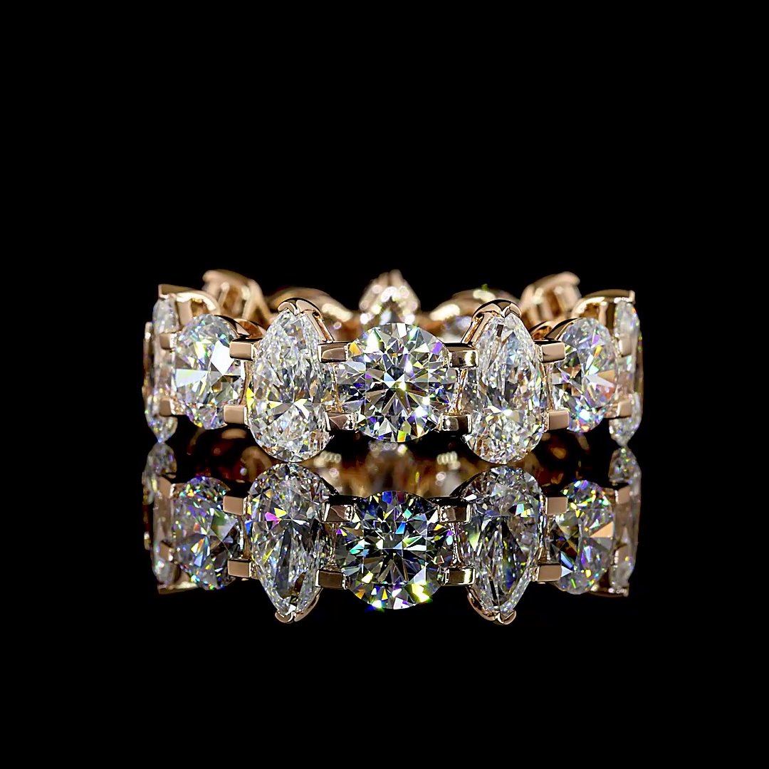 14kt Rose Gold Lab Diamond Eternity Band