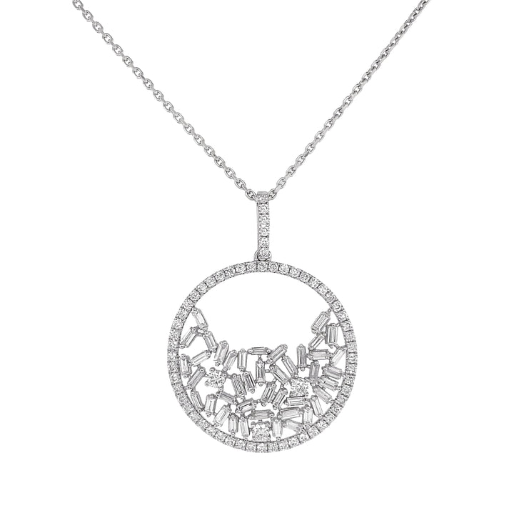 18kt White Gold Diamond Pendant