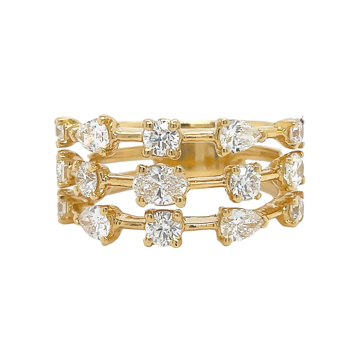 18kt Yellow Gold Diamond Ring
