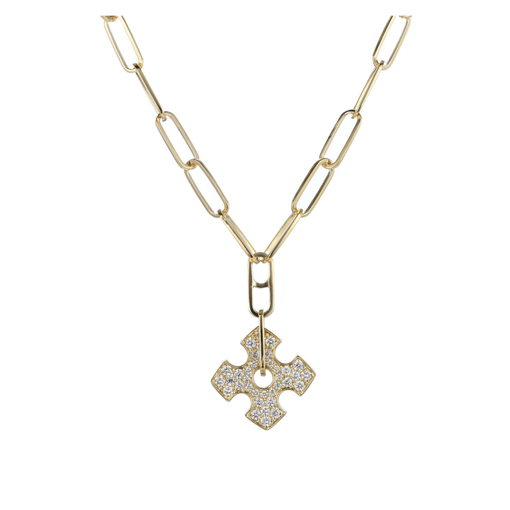 18kt Yellow Gold Diamond Pendant