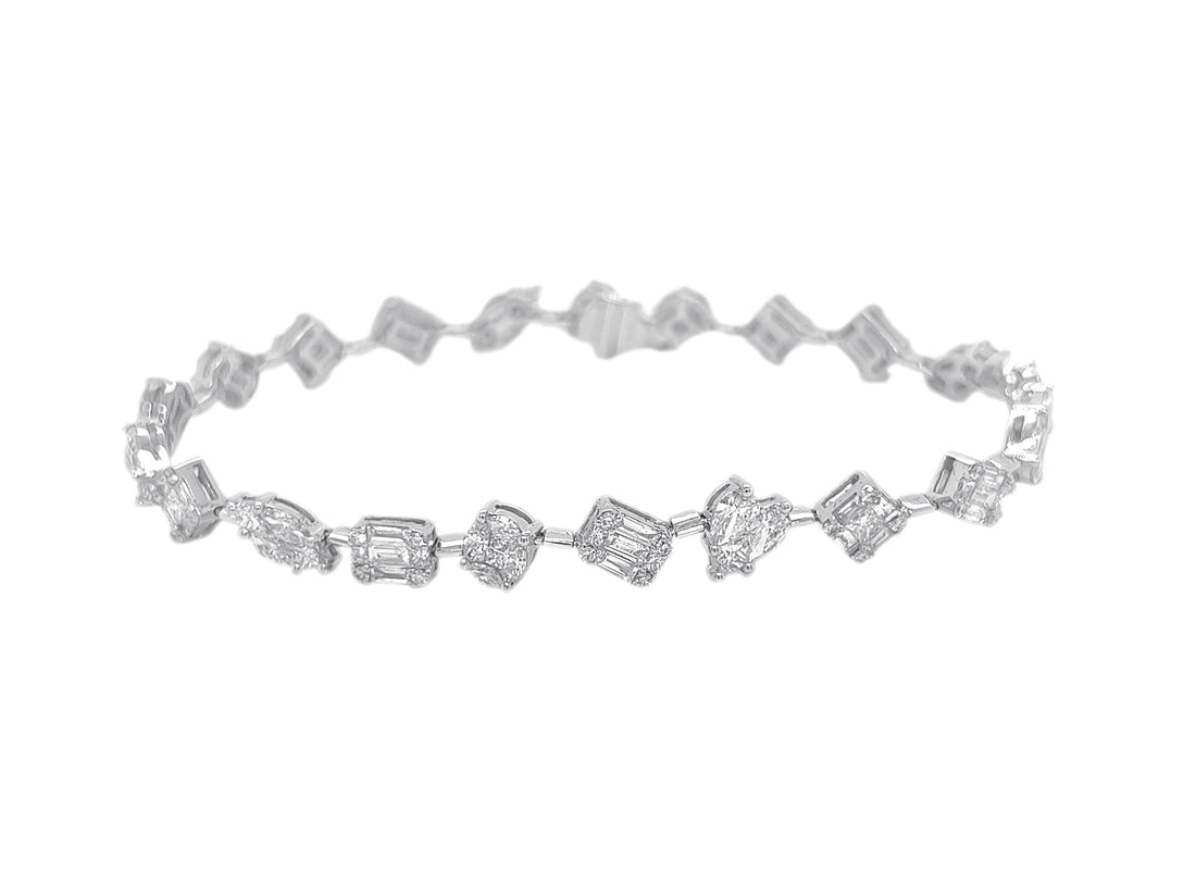 18kt White Gold Diamond Bracelet