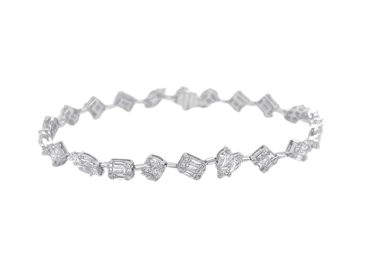 18kt White Gold Diamond Bracelet