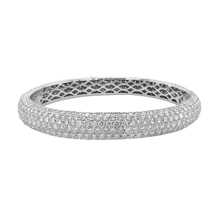 18kt White Gold Diamond Bangle