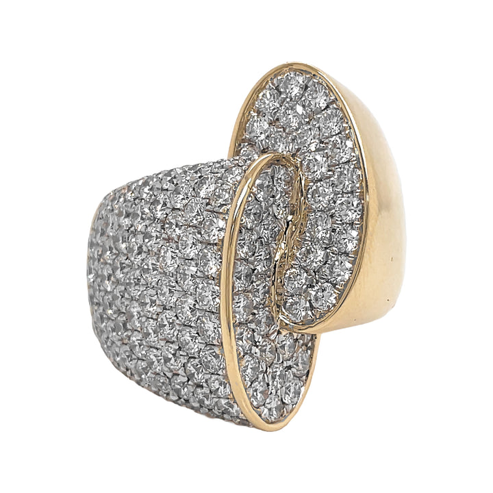 18kt Yellow and White Gold Diamond Ring