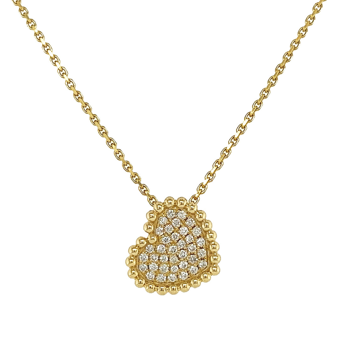 18kt Yellow Gold Diamond Pendant