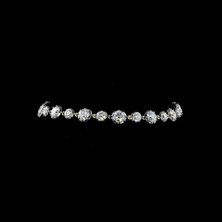 14kt Yellow Gold Lab Diamond Tennis Bracelet