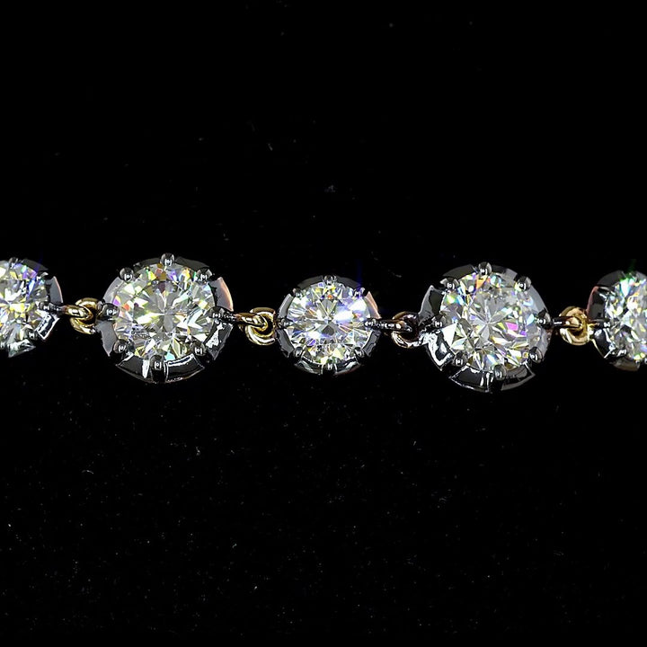14kt Yellow Gold Lab Diamond Tennis Bracelet