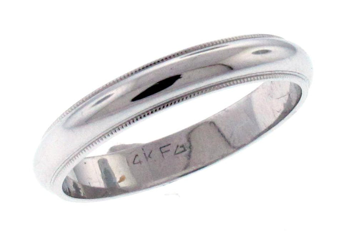 14kt White Gold Men's Wedding Band